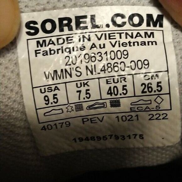 Womens Sorel Out N About 3 Waterproof Sneakers Gray Sz 9.5 - Picture 12 of 12